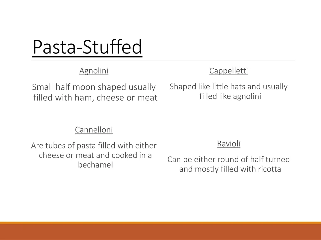 pasta stuffed