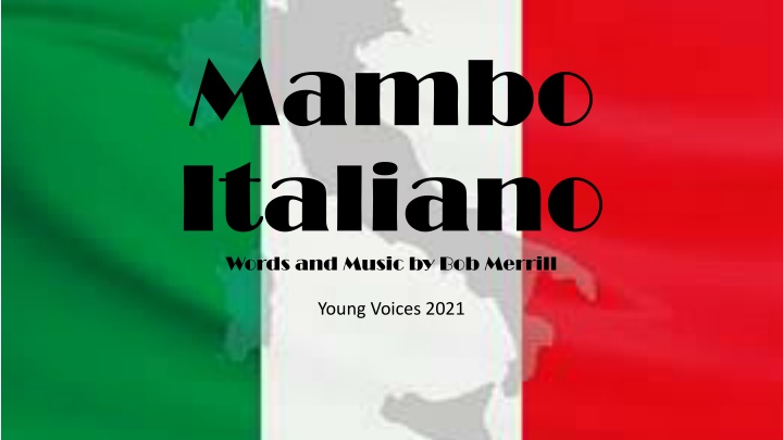 mambo italiano words and music by bob merrill