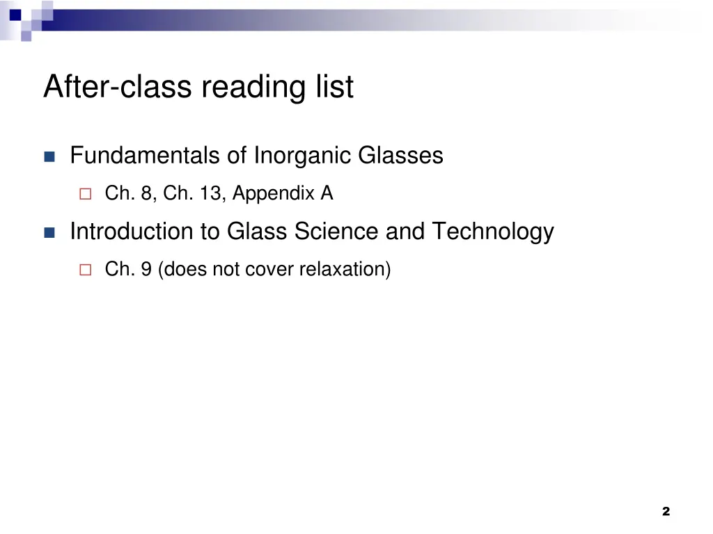 after class reading list