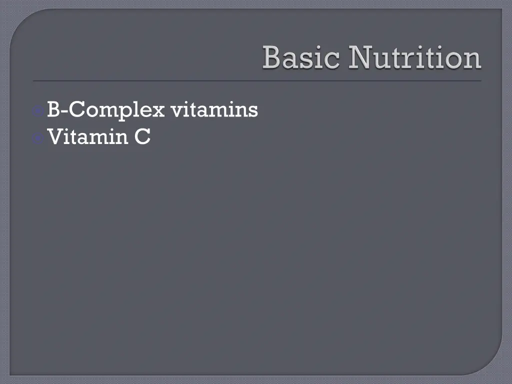 b complex vitamins vitamin c