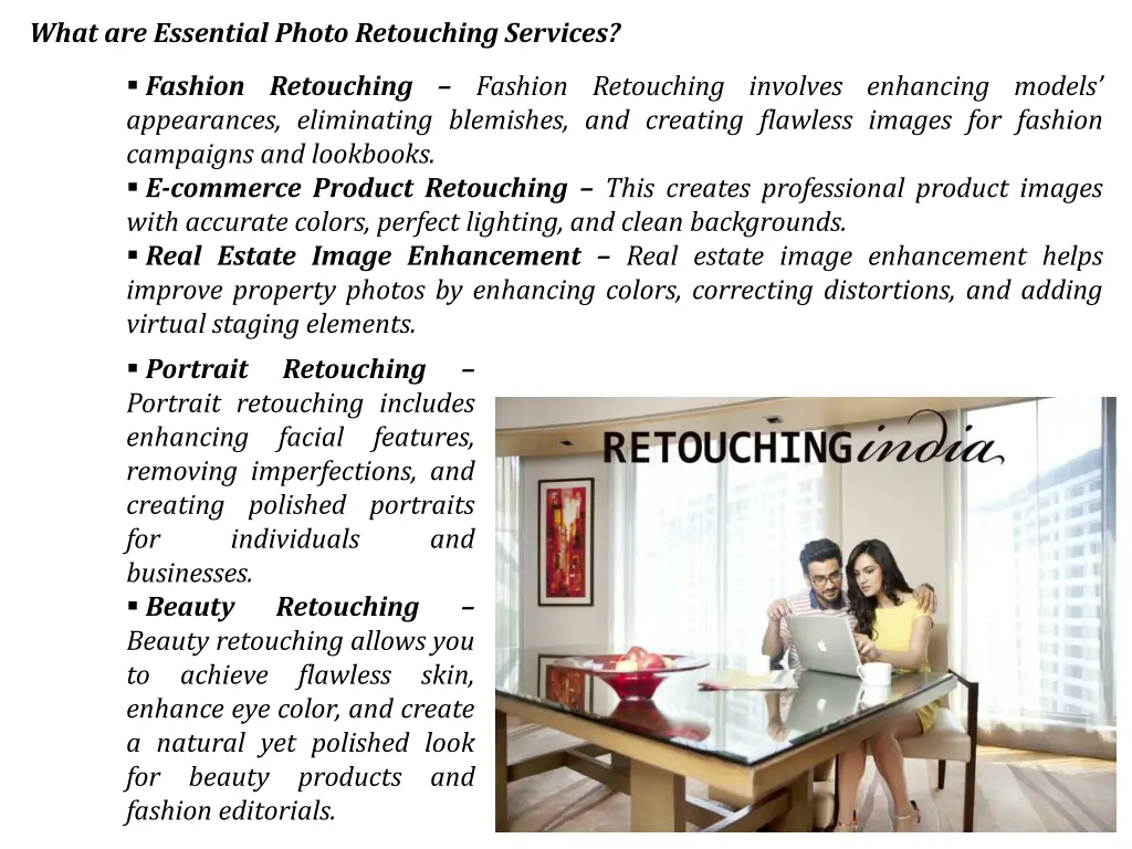 what are essential photo retouching services