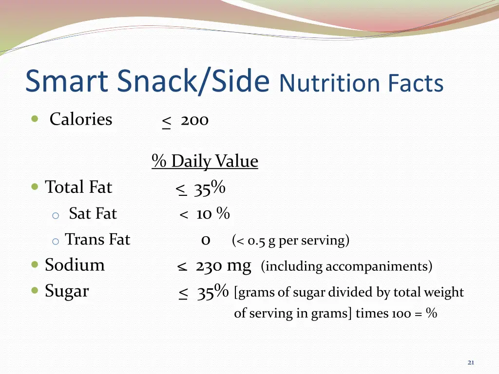 smart snack side nutrition facts