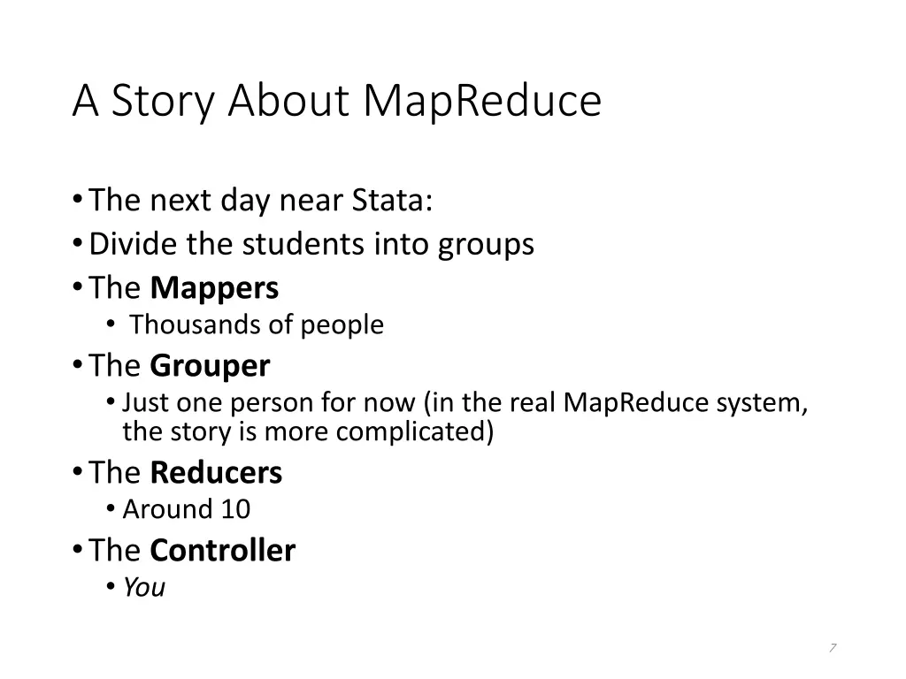 a story about mapreduce 2