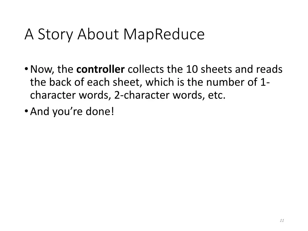 a story about mapreduce 6