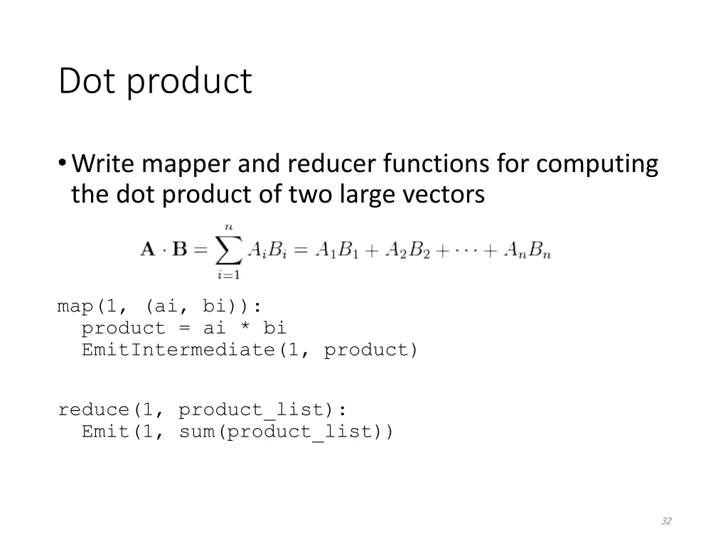 dot product