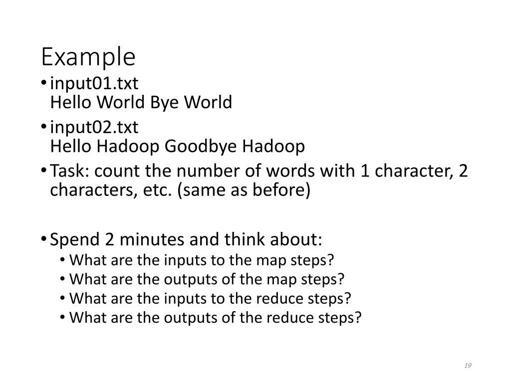 example input01 txt hello world bye world input02