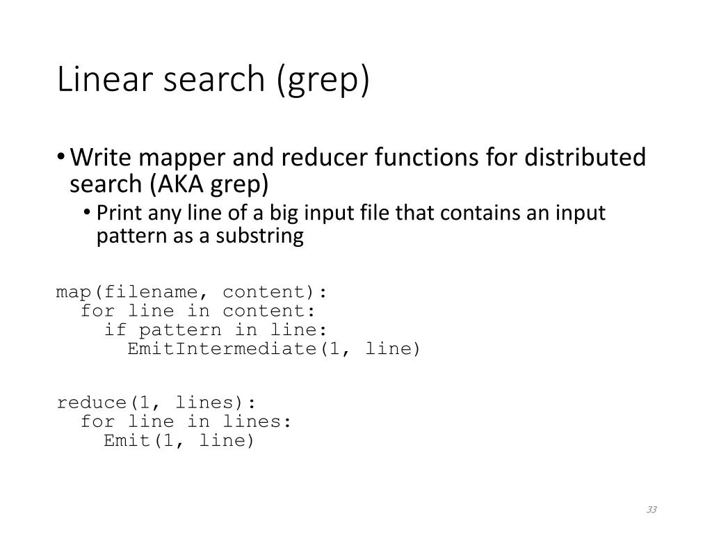 linear search grep