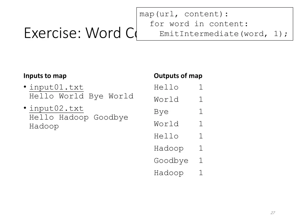 map url content for word in content