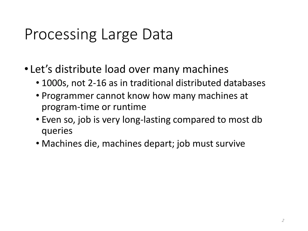 processing large data