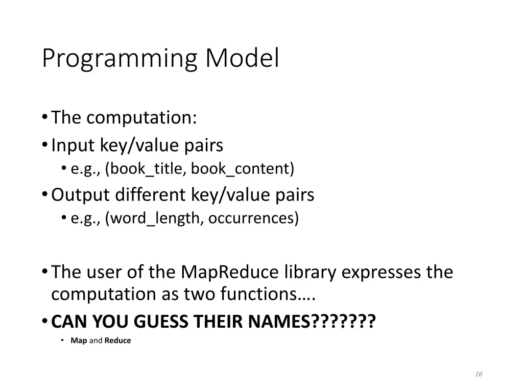 programming model