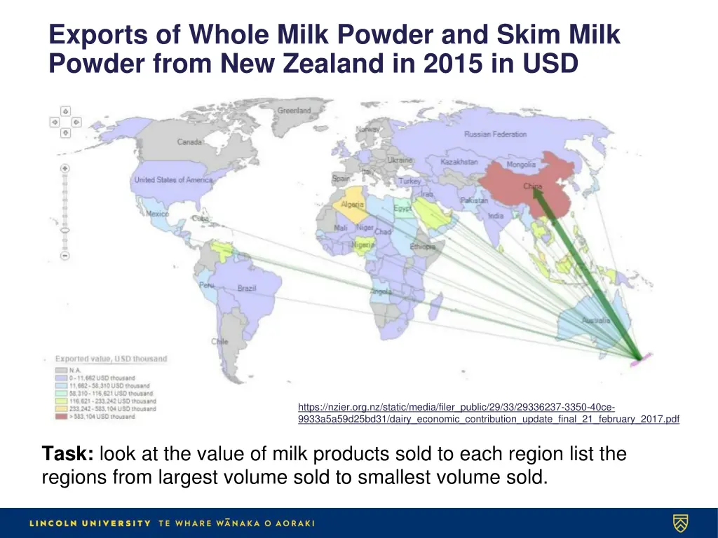 exports of whole milk powder and skim milk powder