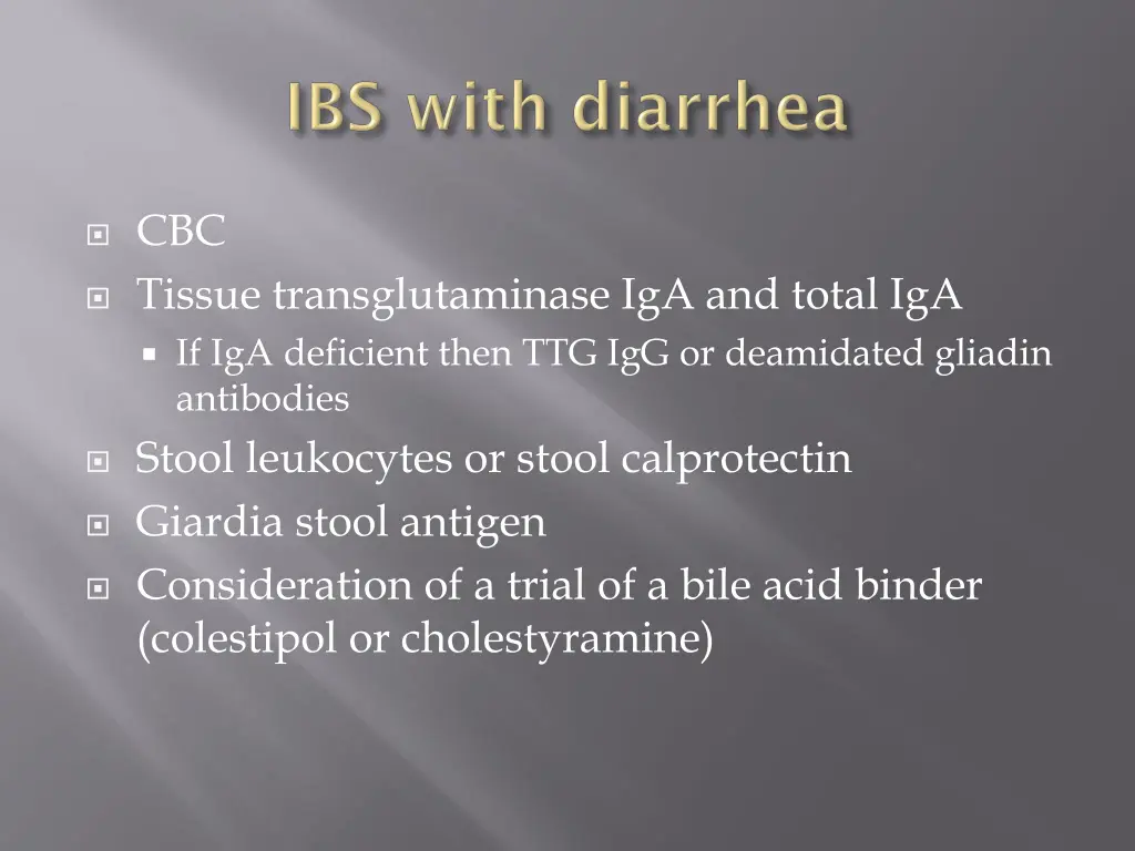 cbc tissue transglutaminase iga and total