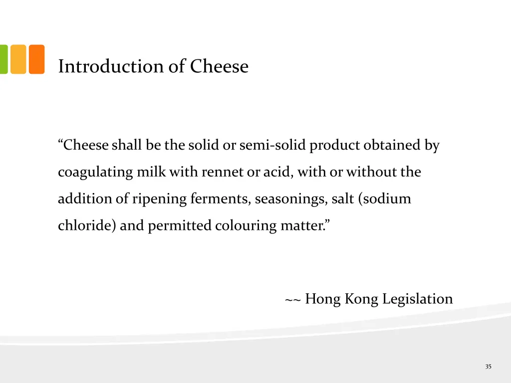 introduction of cheese