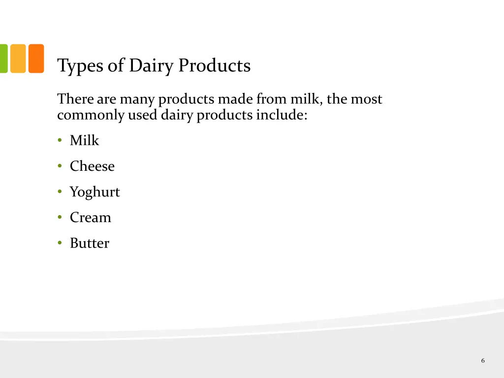 types of dairy products 1