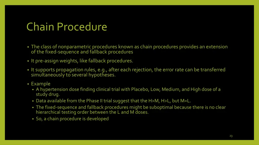 chain procedure