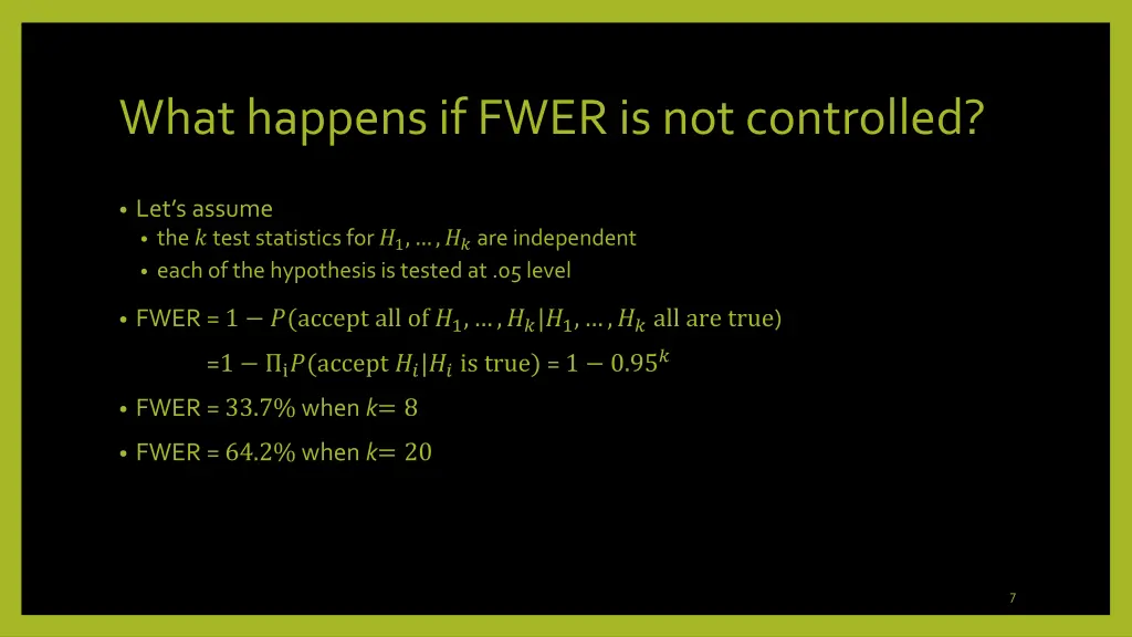 what happens if fwer is not controlled