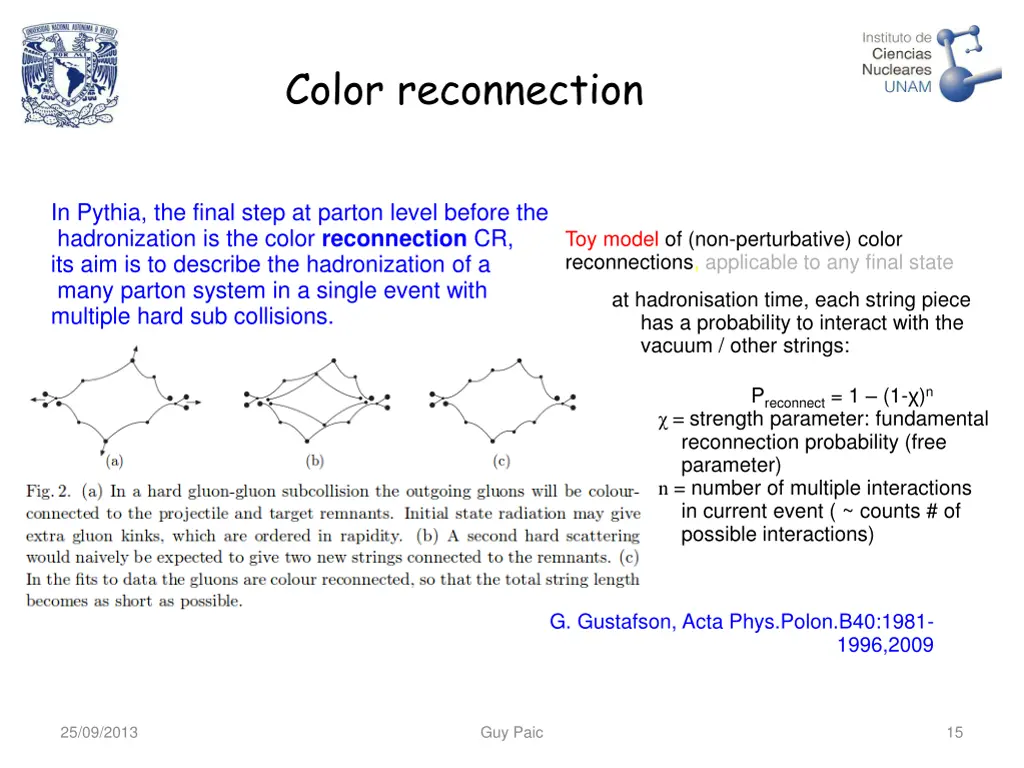 color reconnection