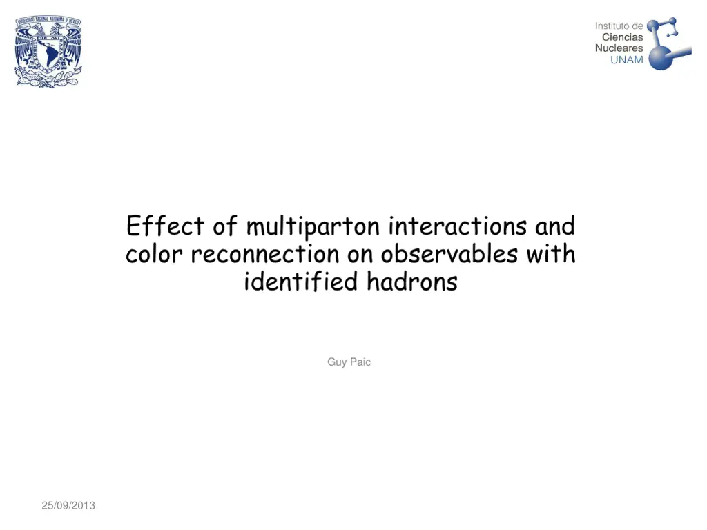 effect of multiparton interactions and color