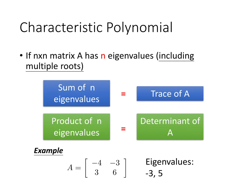 characteristic polynomial 3