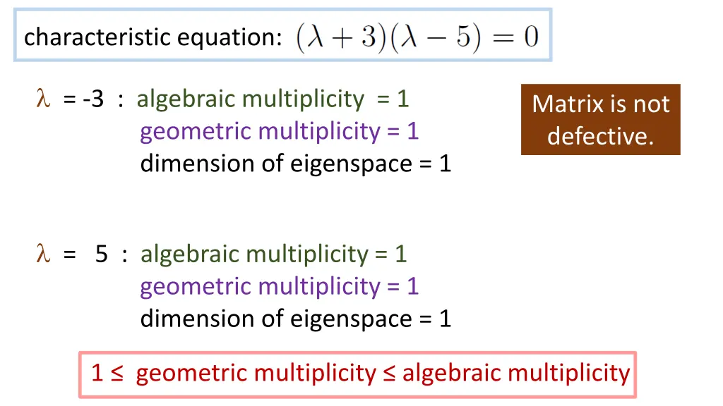 characteristic equation 1