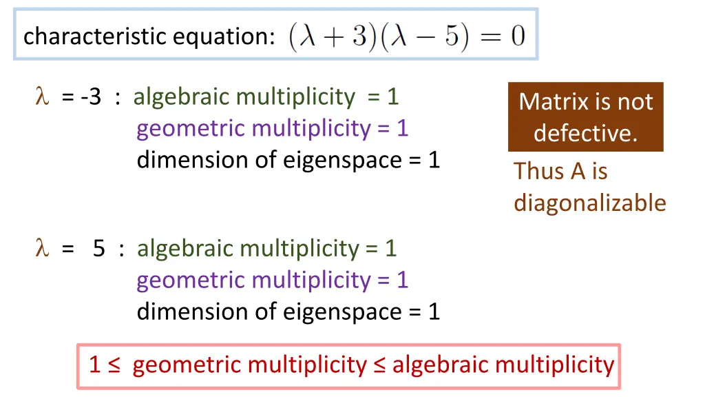 characteristic equation 2