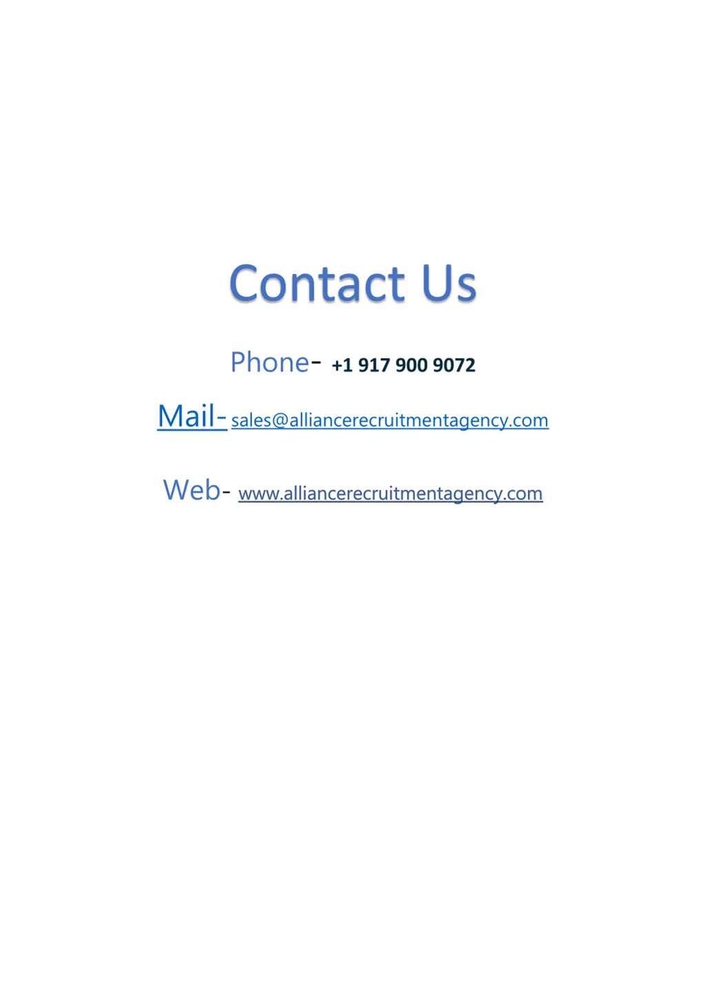 contact us