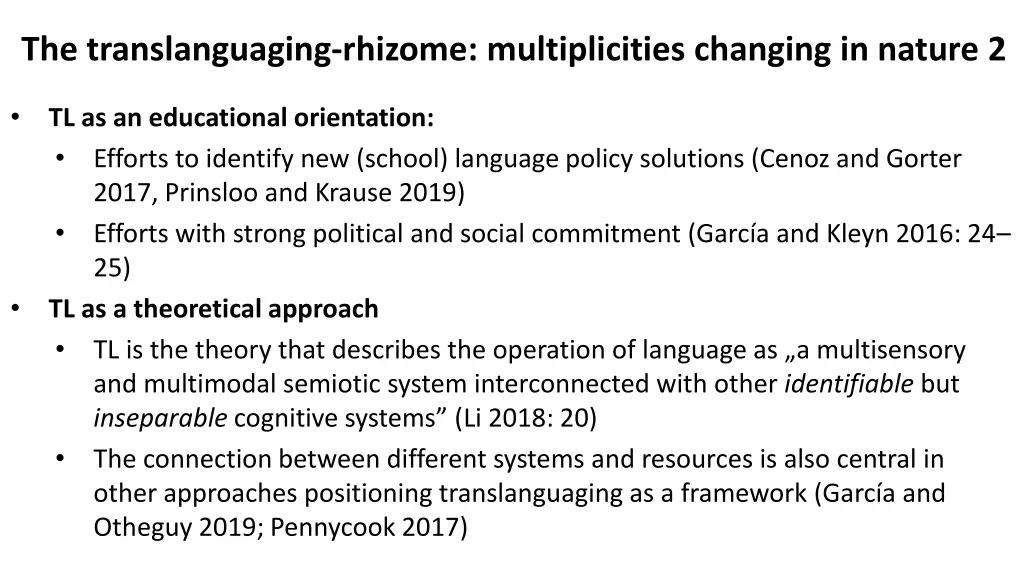 the translanguaging rhizome multiplicities 1