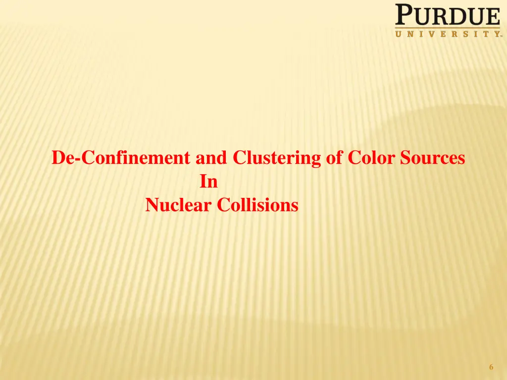 de confinement and clustering of color sources