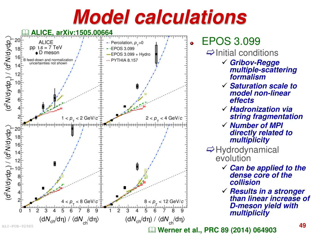 model calculations alice arxiv 1505 00664 1