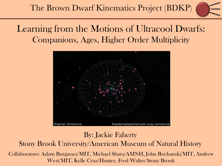 the brown dwarf kinematics project bdkp