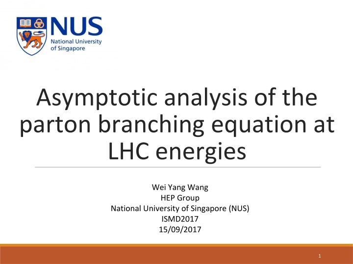 asymptotic analysis of the parton branching