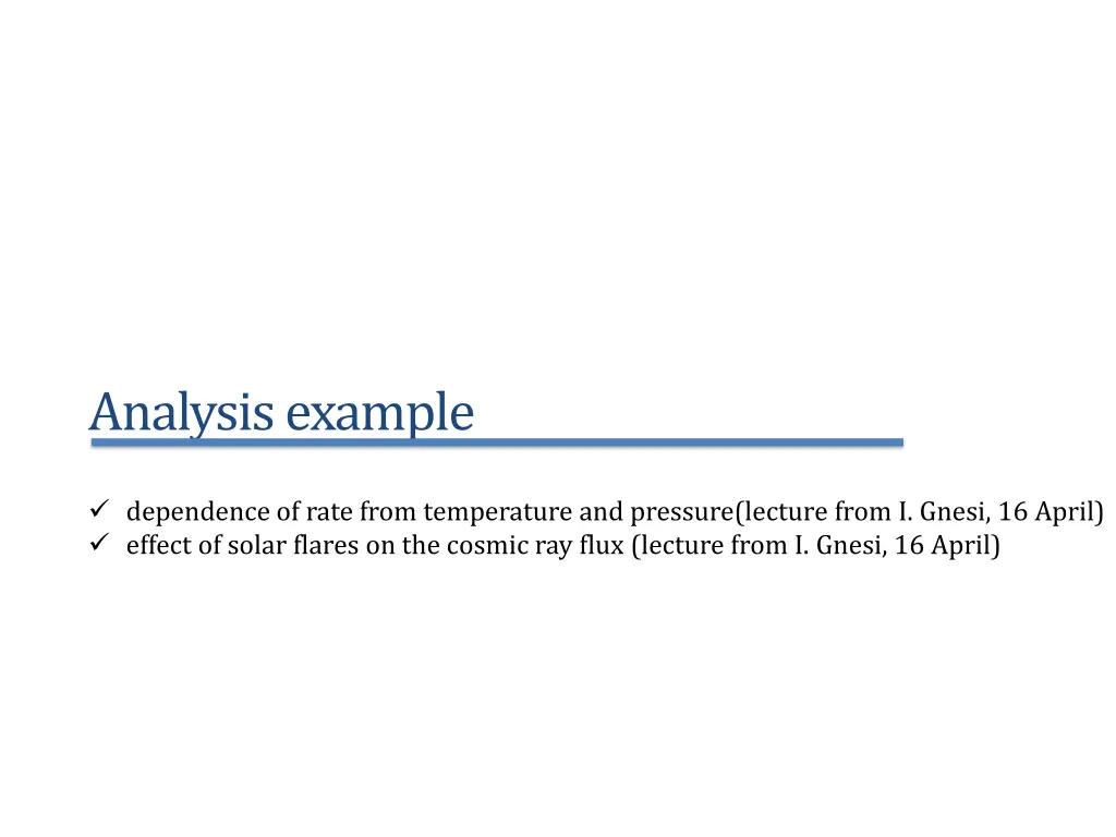 analysis example