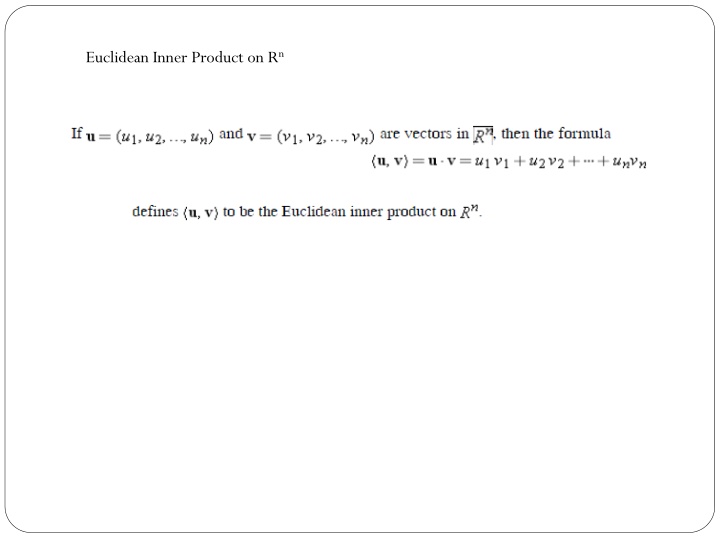 euclidean inner product on r n