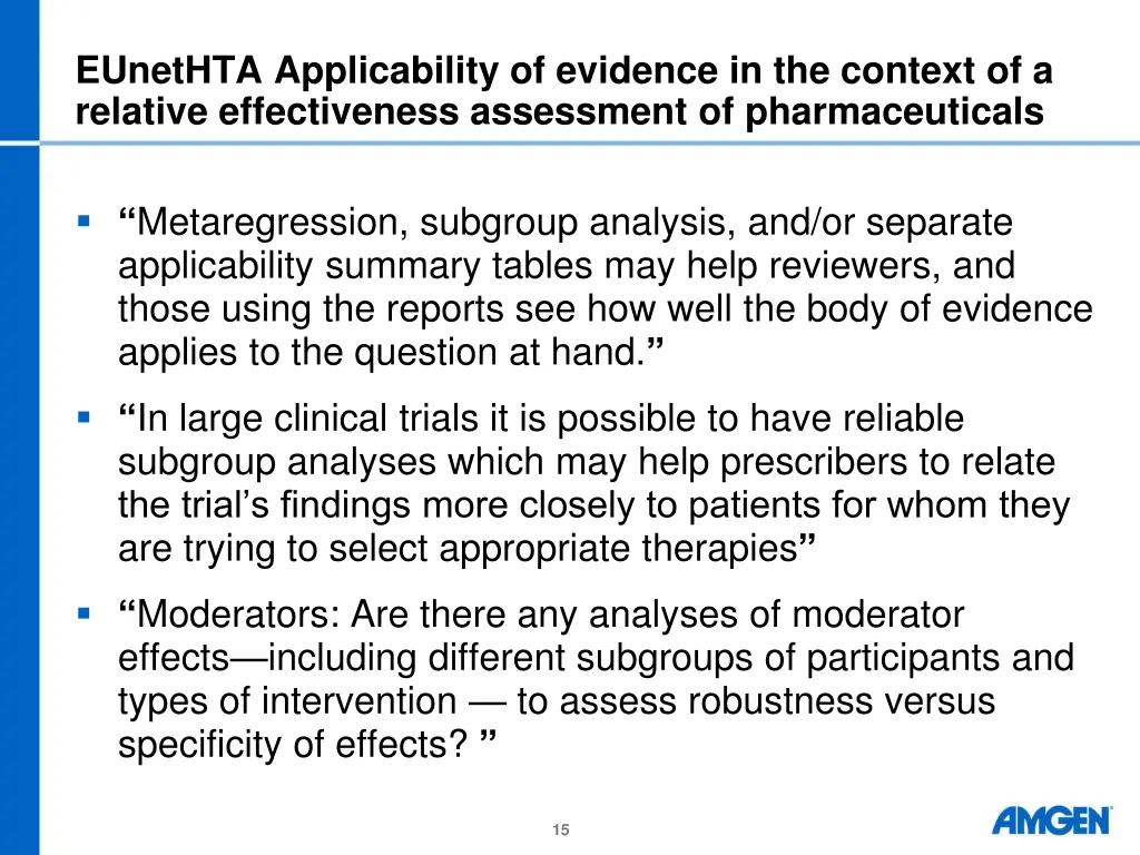 eunethta applicability of evidence in the context