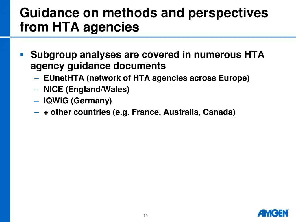 guidance on methods and perspectives from 1