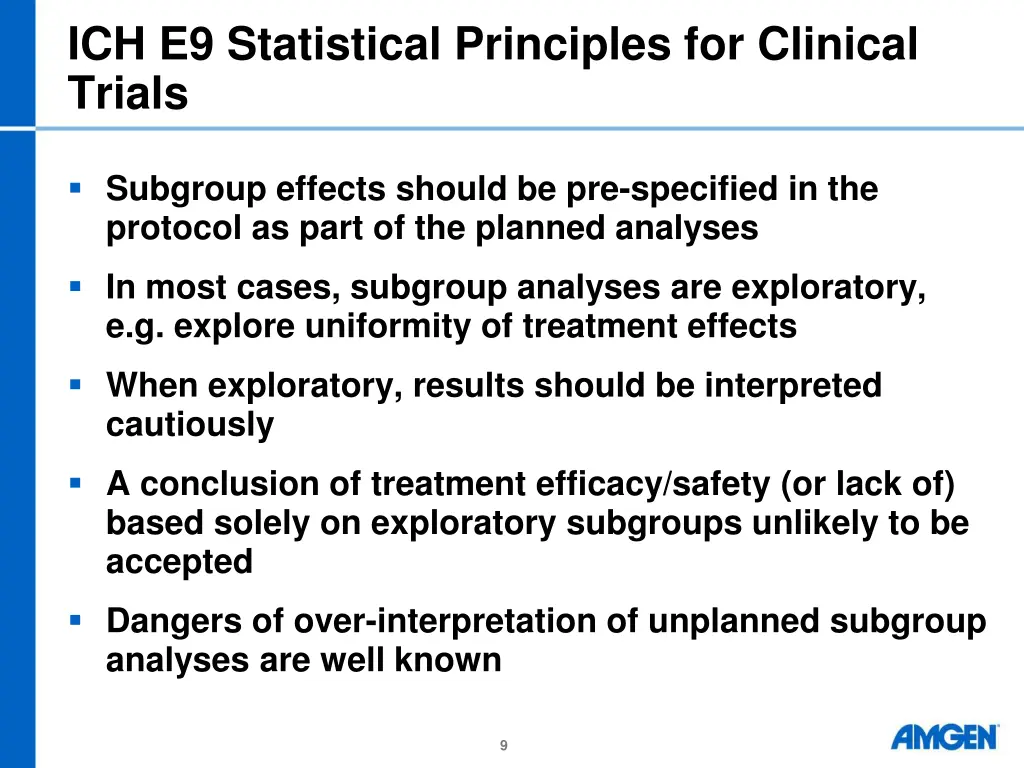 ich e9 statistical principles for clinical trials