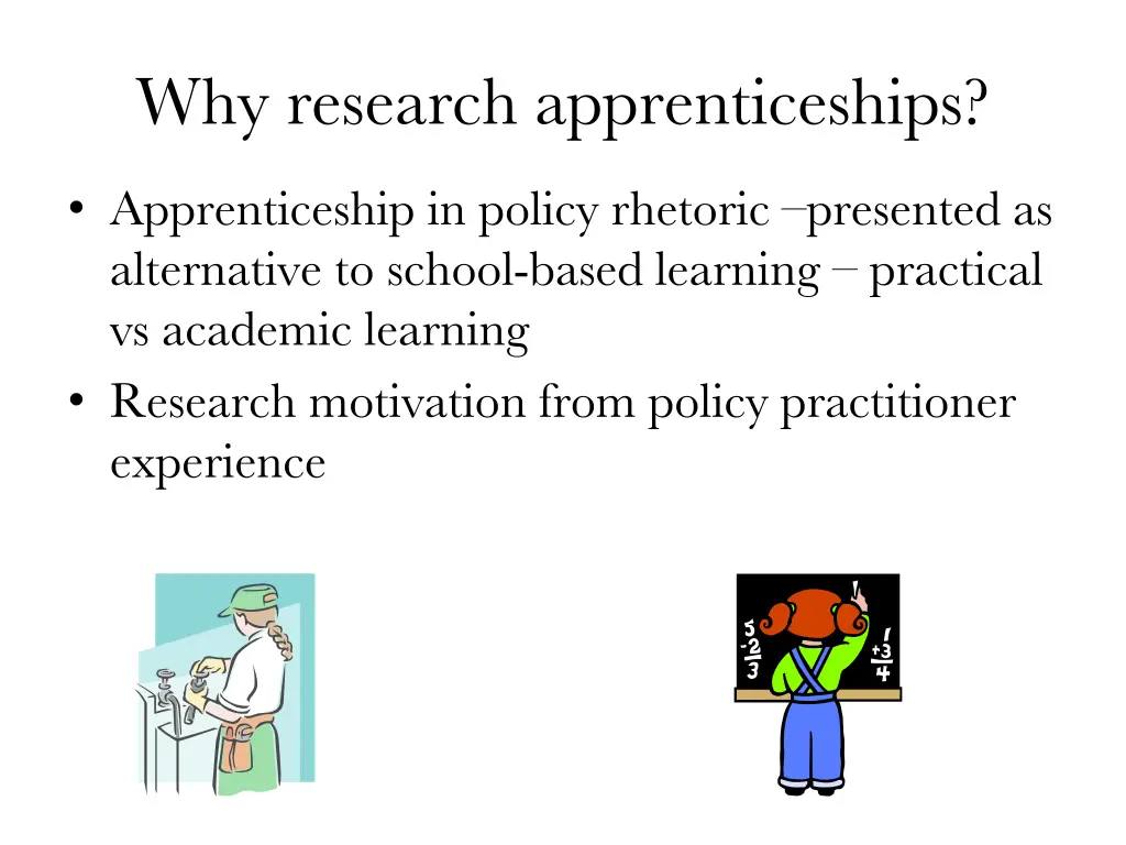 why research apprenticeships