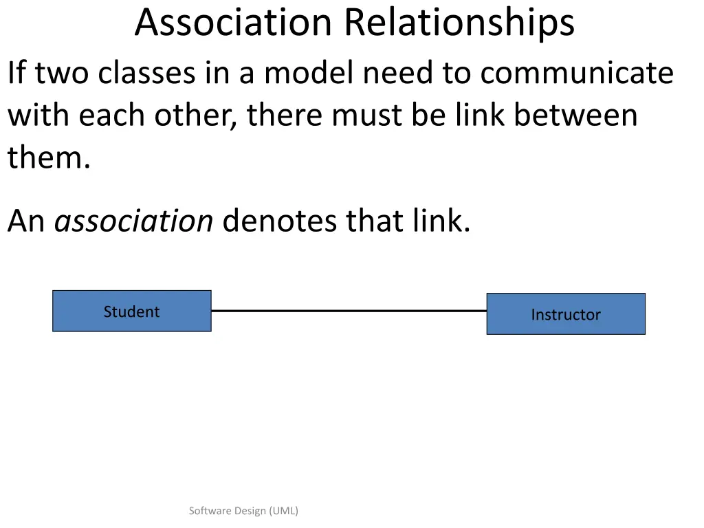 association relationships if two classes