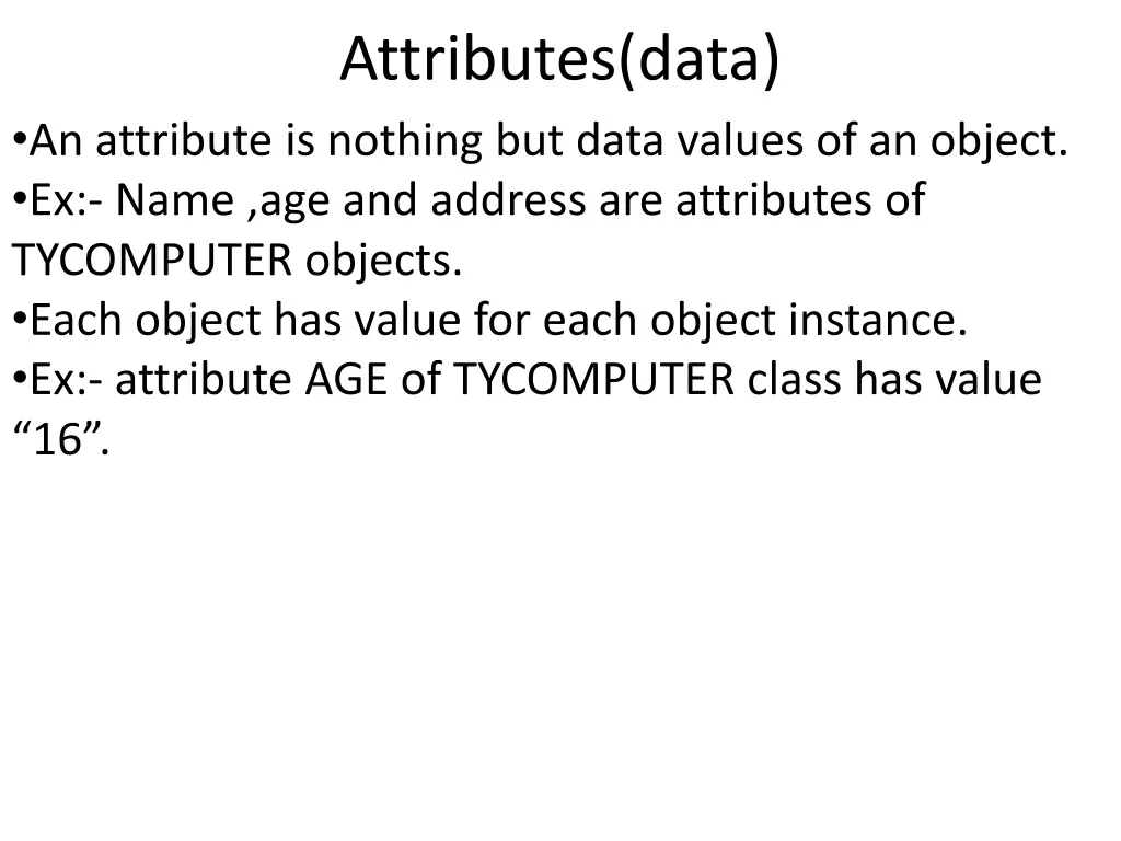 attributes data