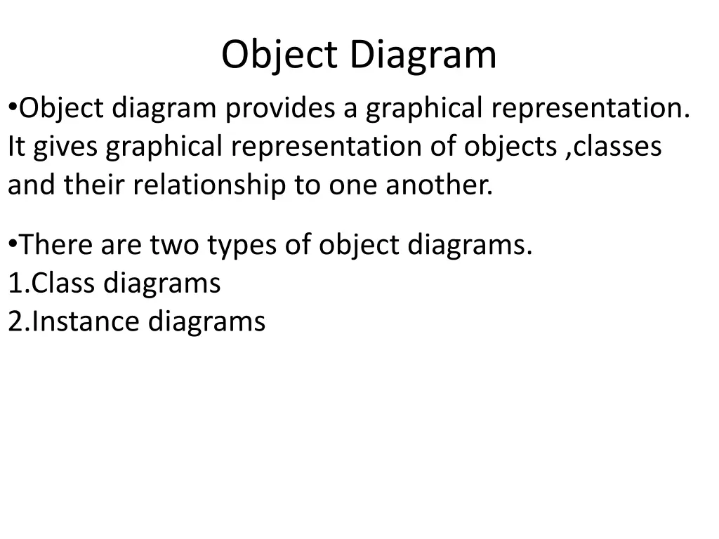 object diagram