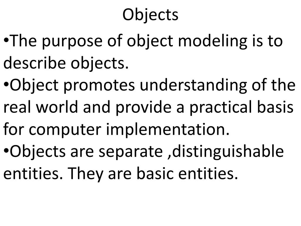 objects