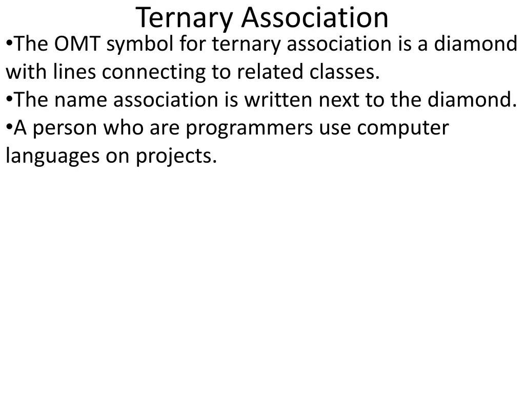 ternary association