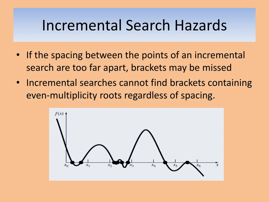 incremental search hazards