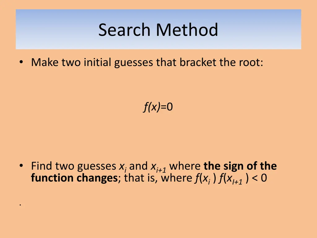 search method