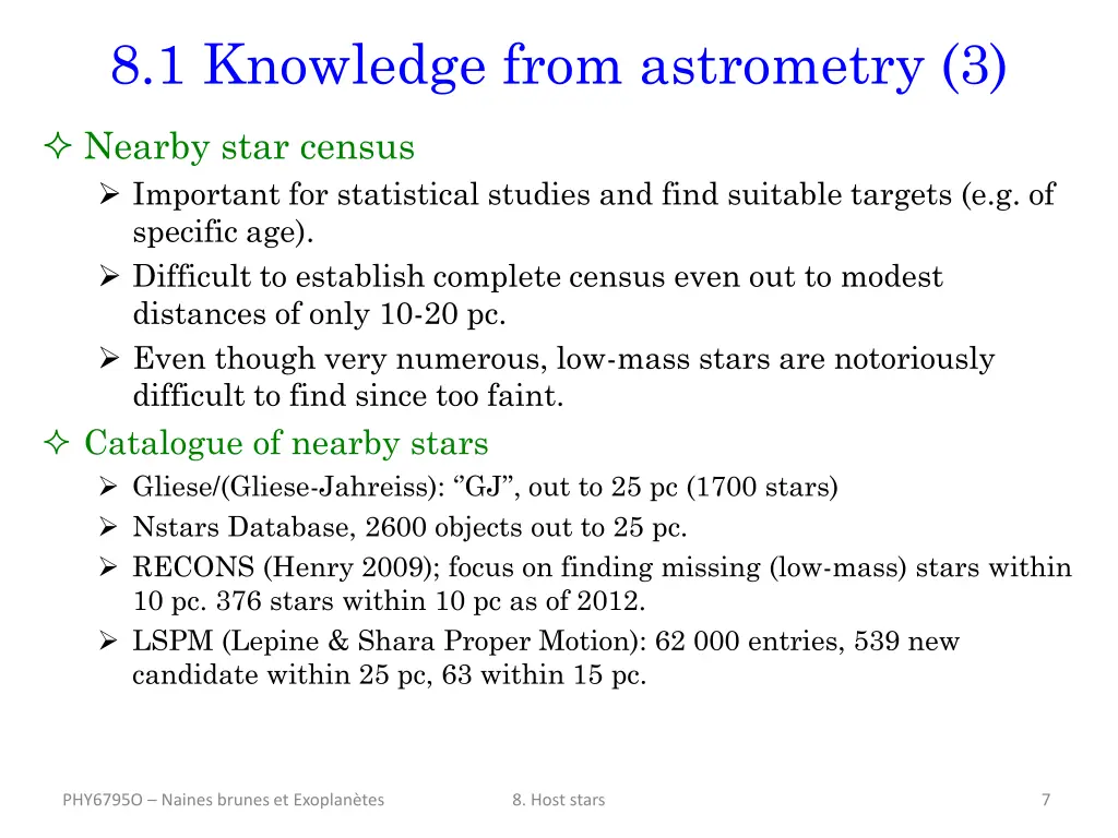 8 1 knowledge from astrometry 3