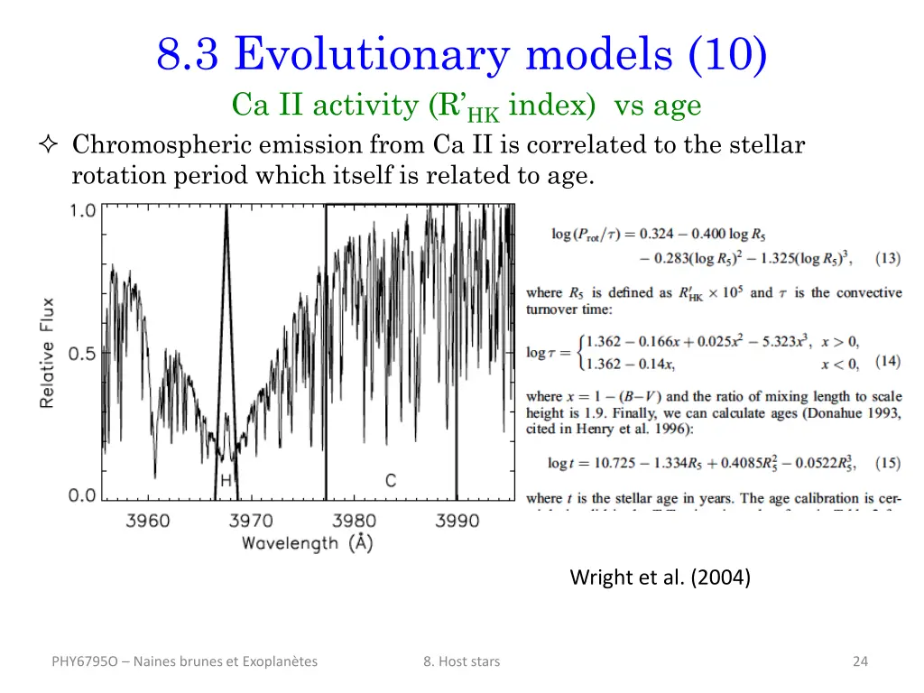 8 3 evolutionary models 10 ca ii activity