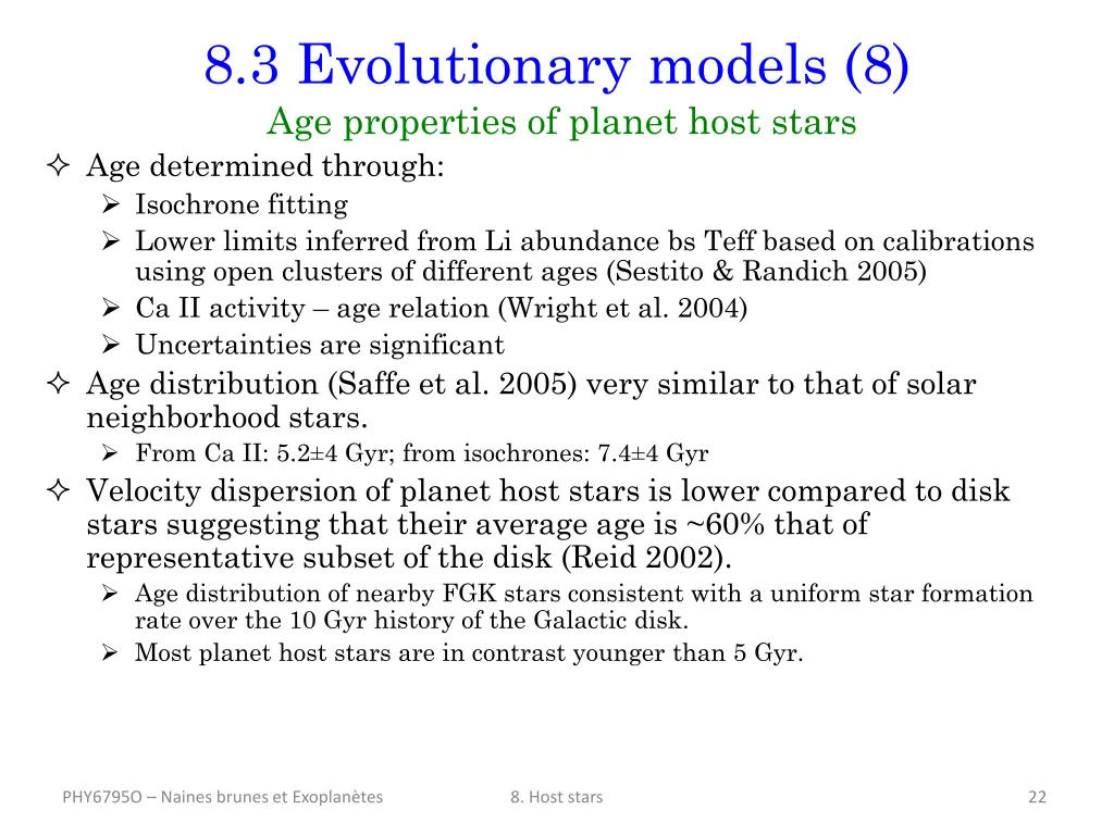 8 3 evolutionary models 8 age properties