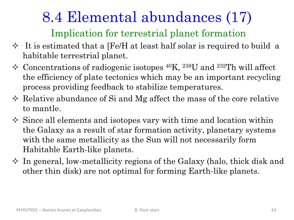 8 4 elemental abundances 17 implication