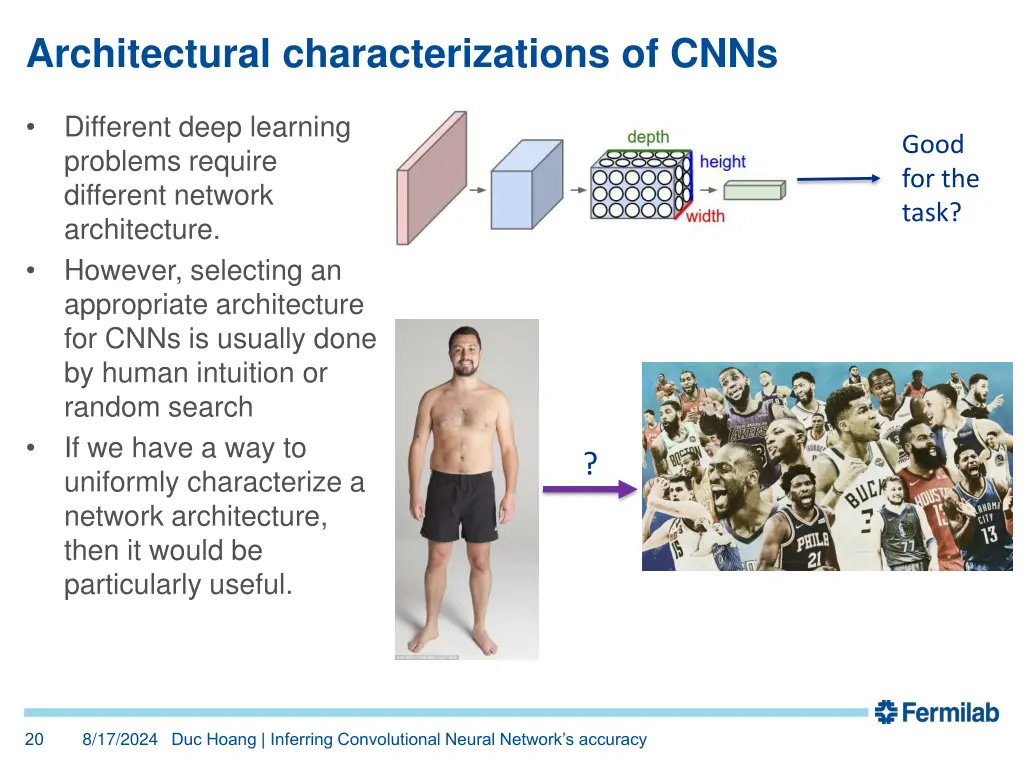 architectural characterizations of cnns