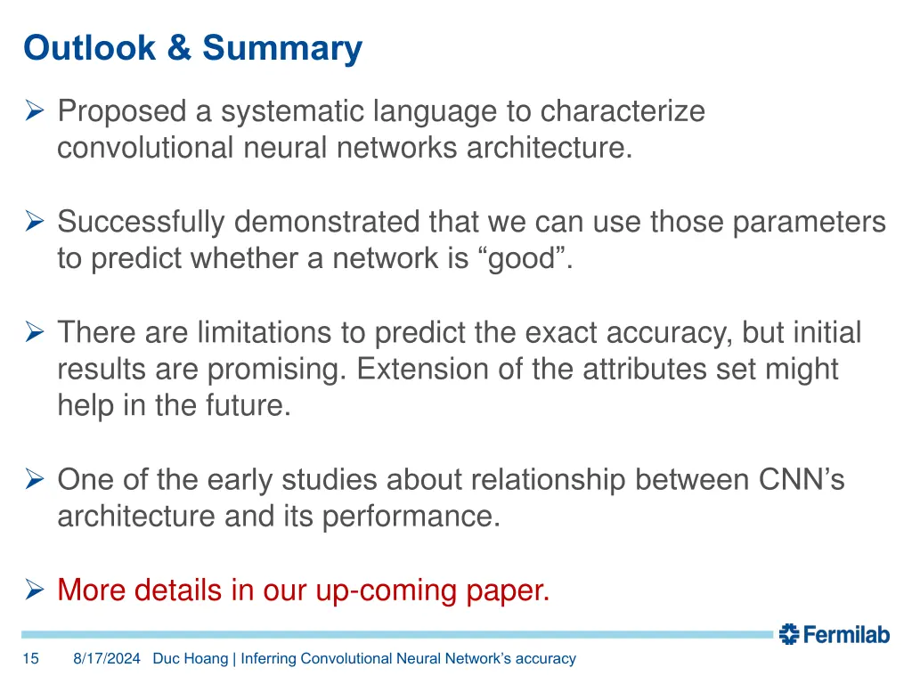 outlook summary